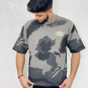 Statement Streetwear Oversized Tee - Grey, Large