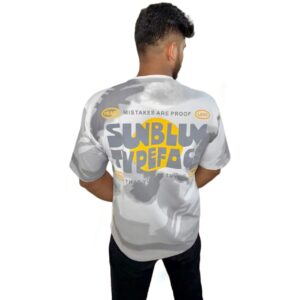 Statement Streetwear Oversized Tee - White, Large